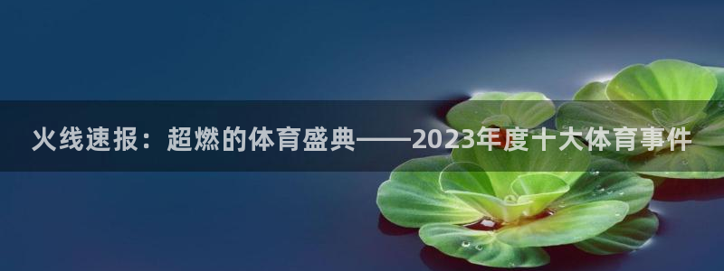 乐球直播网址：火线速报：超燃的体育盛典——2023年度十大体育事件